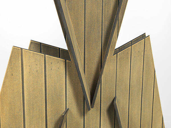 Samurai #7, Diane Simpson (American, born Joliet, Illinois, 1935), Oil stain on MDF