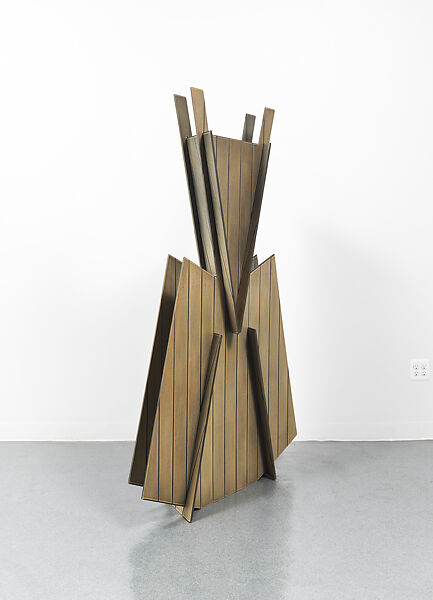 Samurai #7, Diane Simpson (American, born Joliet, Illinois, 1935), Oil stain on MDF