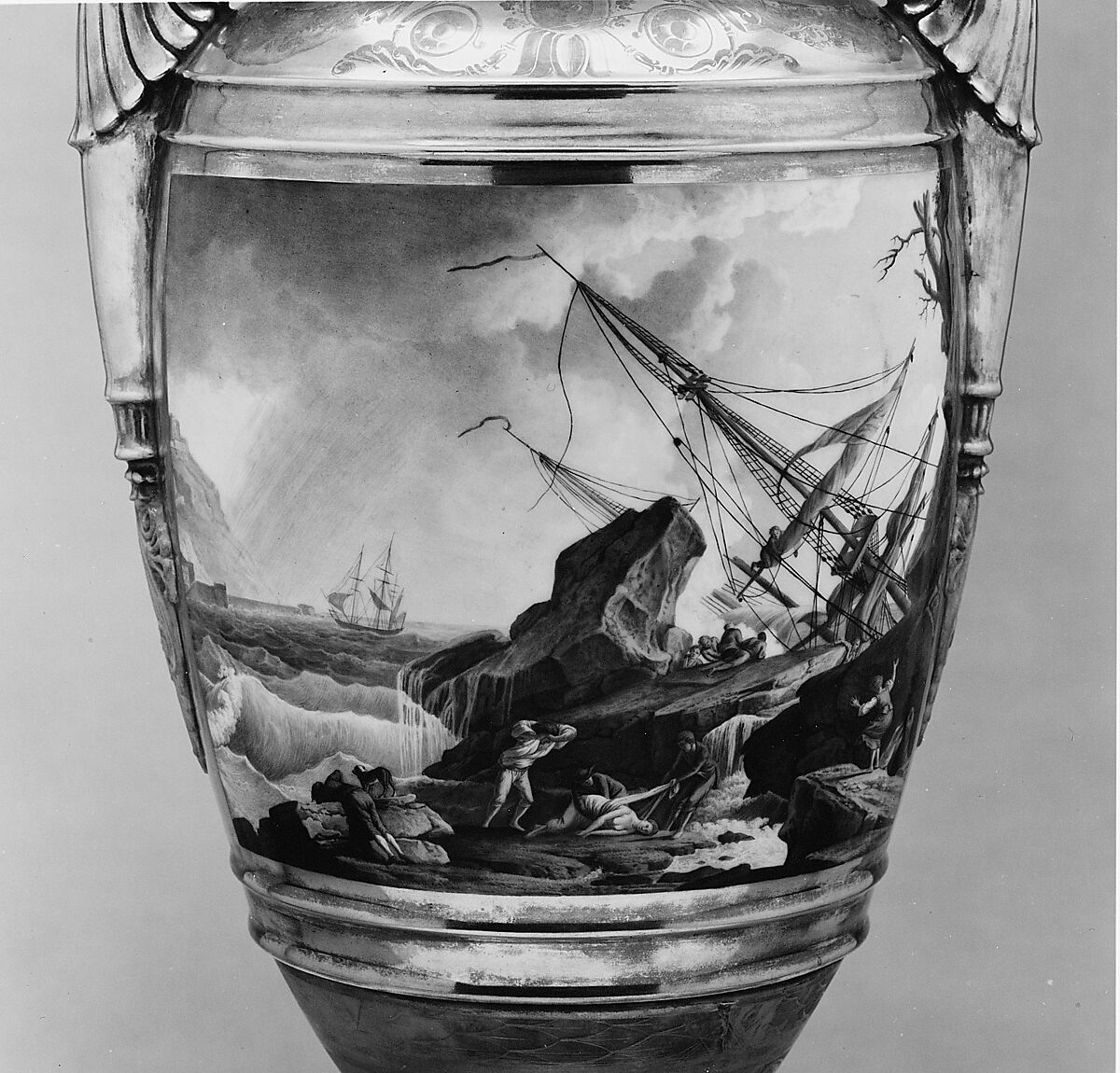 Urn, Philippe Freund, Porcelain, French