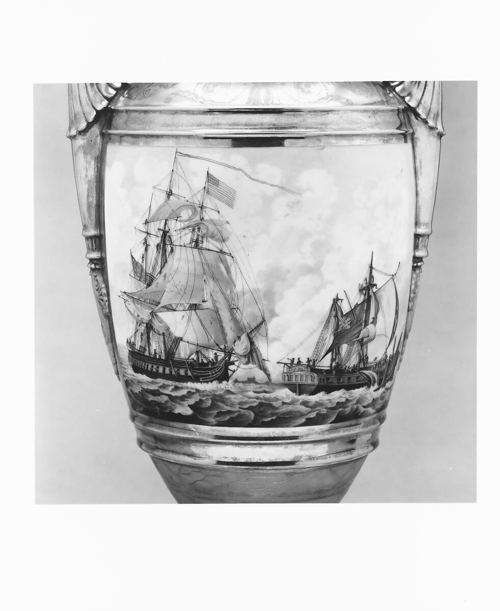 Urn, Philippe Freund, Porcelain, French