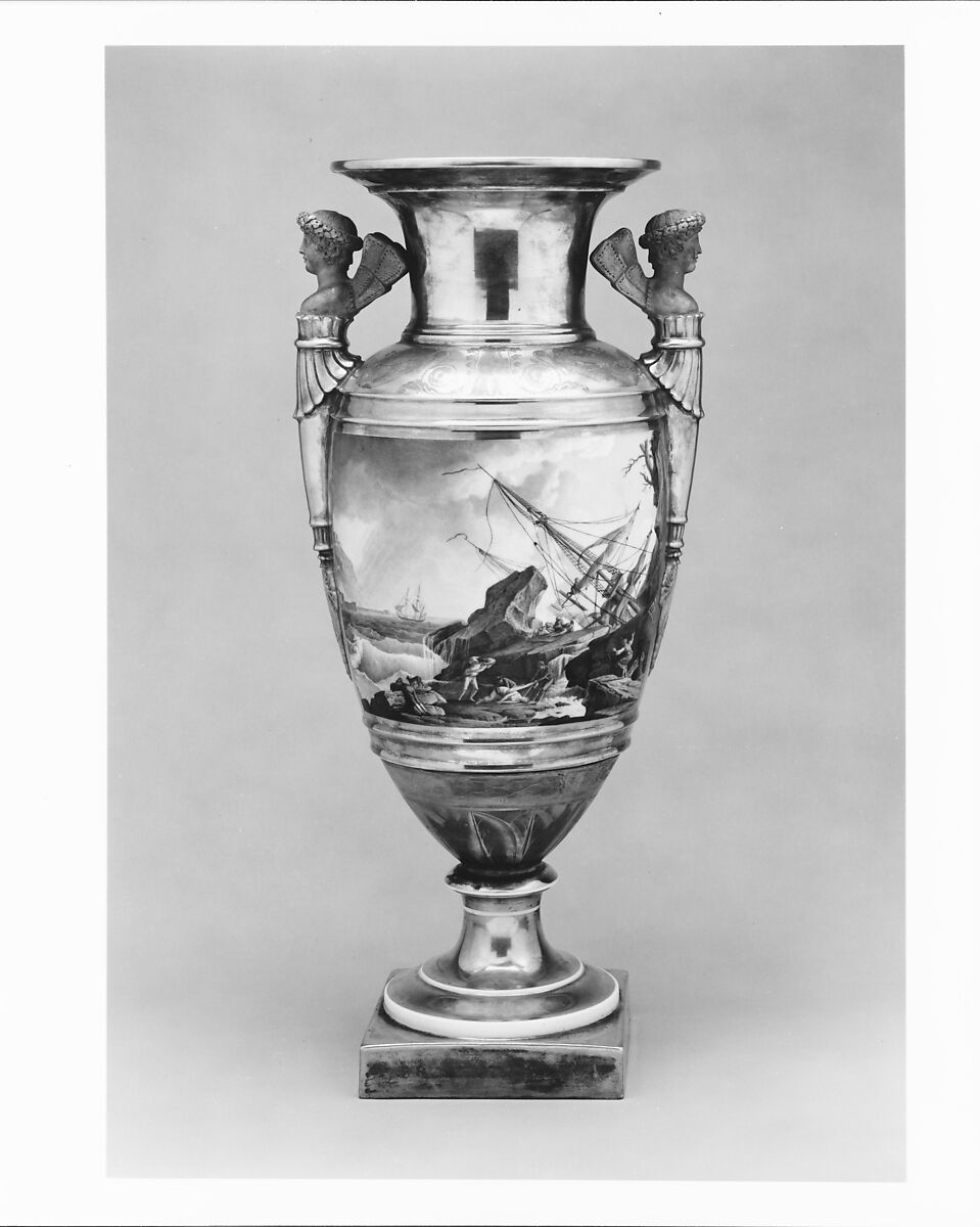 Urn, Philippe Freund, Porcelain, French