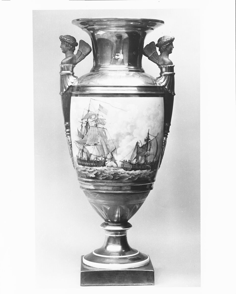 Urn, Philippe Freund, Porcelain, French