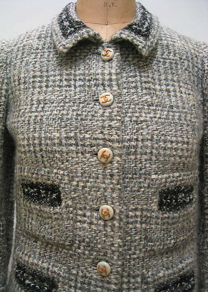 Suit, House of Chanel (French, founded 1910), a,b) wool, metal, ceramic, French