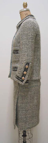 Suit, House of Chanel (French, founded 1910), a,b) wool, metal, ceramic, French