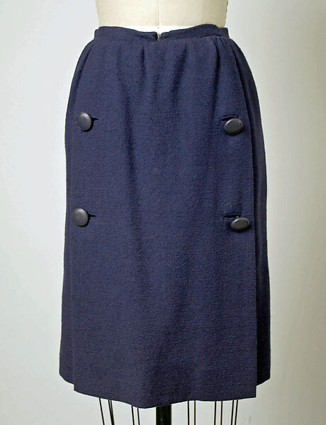 Suit, House of Balenciaga (French, founded 1937), wool, leather, French