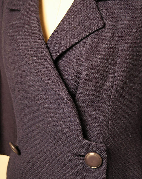 Suit, House of Balenciaga (French, founded 1937), wool, leather, French