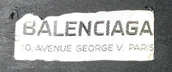 Dress, House of Balenciaga (French, founded 1937), (a) wool, plastic; (b) leather, French