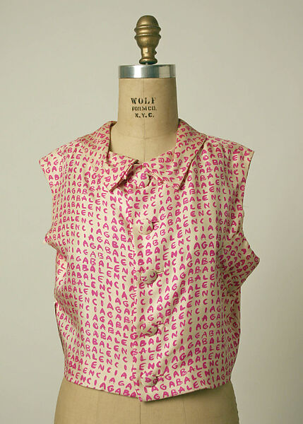 Blouse, House of Balenciaga (French, founded 1937), silk, French 