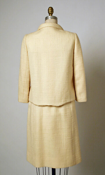 Suit, House of Balenciaga (French, founded 1937), (a) wool, metal; (b) wool, French