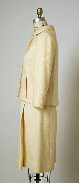 Suit, House of Balenciaga (French, founded 1937), (a) wool, metal; (b) wool, French