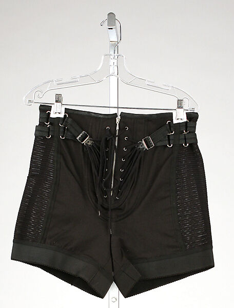 Shorts, Jean Paul Gaultier (French, born 1952), cotton, synthetic fiber, French 