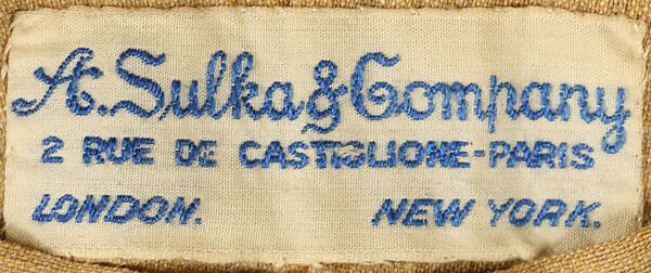 Lounge suit, silk, wool, French