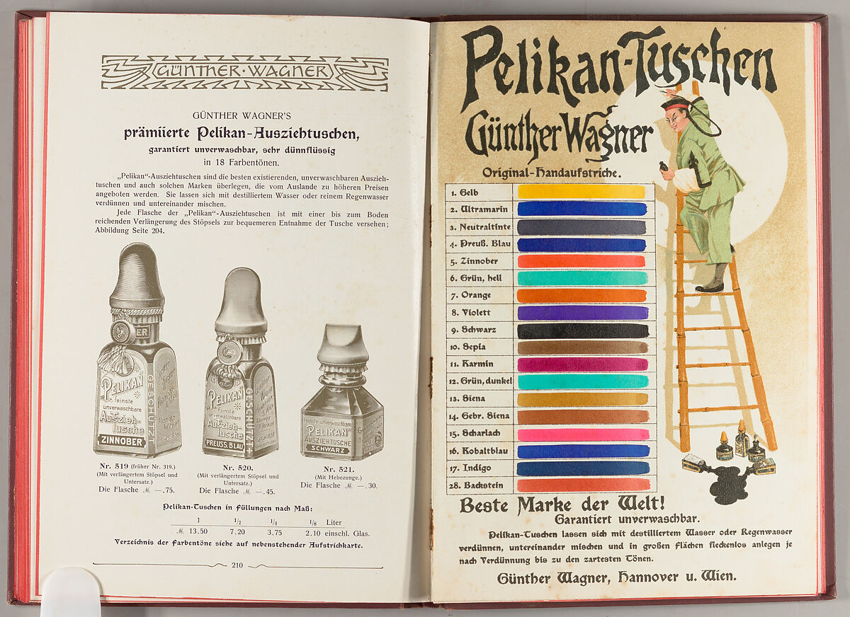 Preisliste Nr. 20B, Günther Wagner