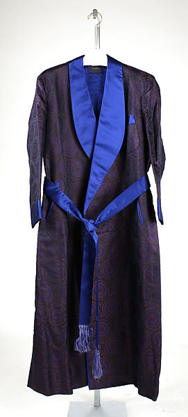Dressing gown, A. Sulka &amp; Company (French, 1893–2002), silk, American 
