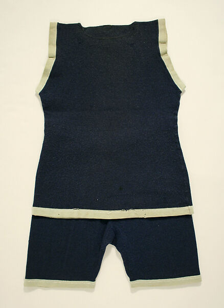 Two-piece bathing suit, Brooks Brothers (American, founded 1818), wool, American