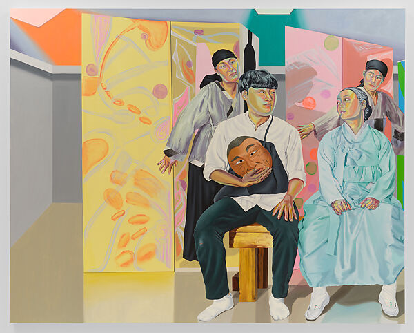 Shin-Myong, Someday in Spring, Dress Rehearsal, Aliza Nisenbaum (Mexican, born Mexico City 1977), Oil on linen