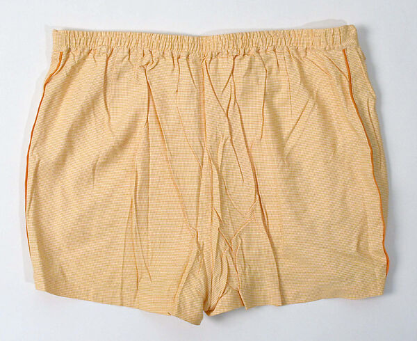 Bathing trunks, cotton, nylon, rubber, American