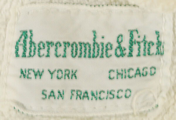 Beach cover-up, Abercrombie and Fitch Co. (American, founded 1892), cotton, American