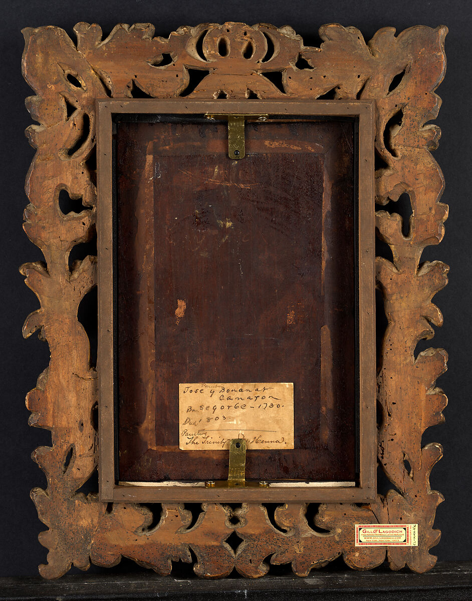 The Trinity, José Campeche (Puerto Rican, 1751–1809), Oil on wood panel