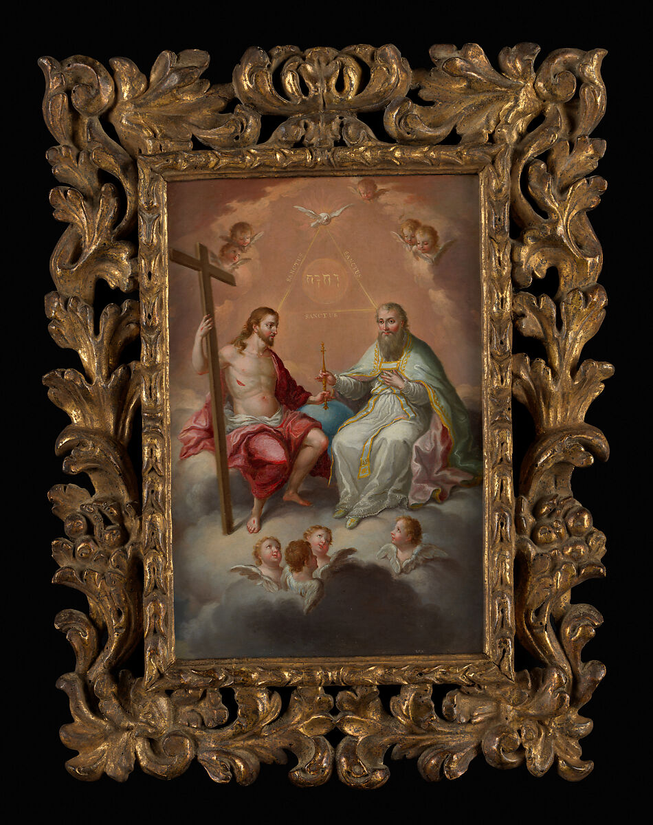 The Trinity, José Campeche (Puerto Rican, 1751–1809), Oil on wood panel