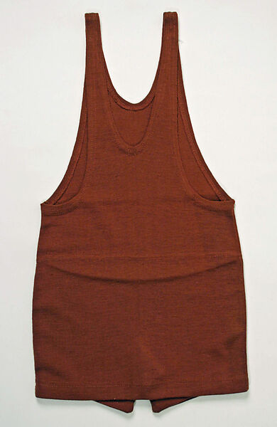 Bathing suit, wool, probably American