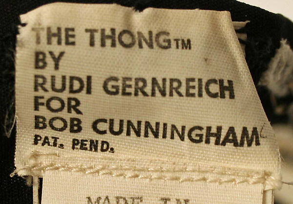 "The Thong", Rudi Gernreich (American (born Austria), Vienna 1922–1985 Los Angeles, California), nylon, American