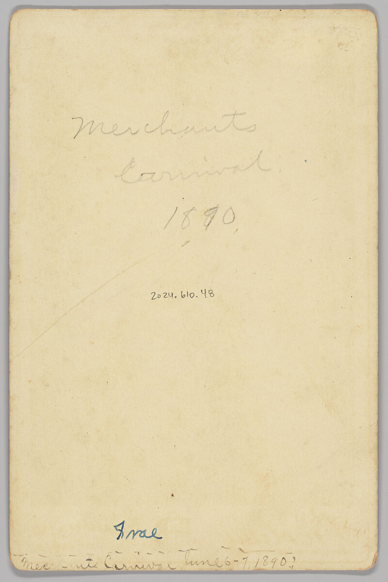 [Merchants' Carnival Portrait: J. Asseln  Decorah Store, Decorah, Iowa], O. E. Borlaug (American, active 1880s), Albumen silver print