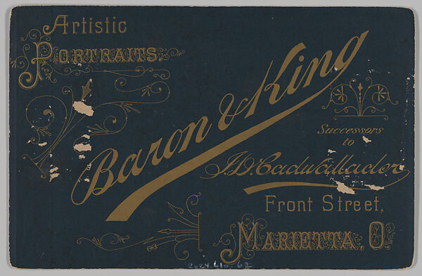 [Merchants' Carnival Portrait: House Goods Seller, Marietta, Ohio], Herman Baron  (American, 1856–1942), Albumen silver print