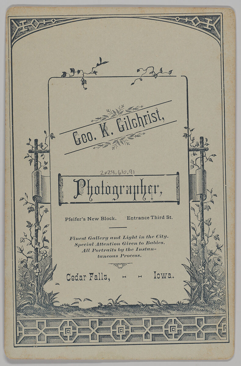 [Merchants' Carnival Portrait: Cedar Falls Argus, Cedar Falls, Iowa], George K. Gilchrist (American, 1848–1908), Albumen silver print