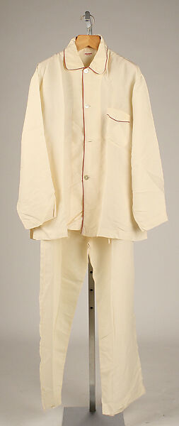 Pajamas, Brooks Brothers (American, founded 1818), silk, American 
