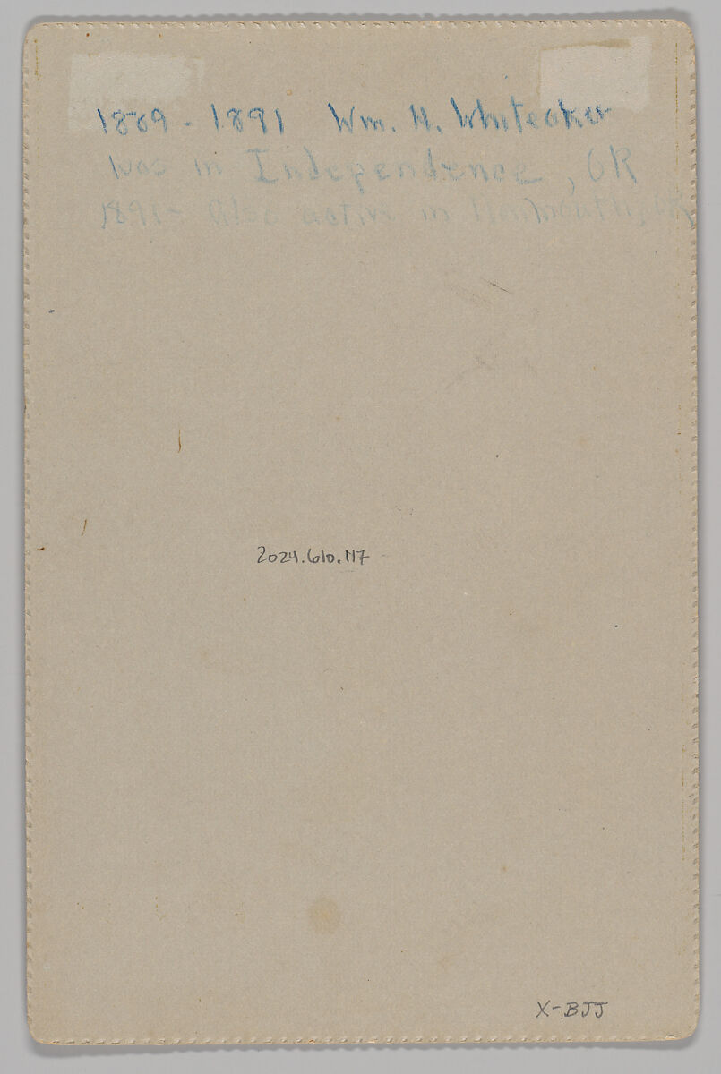 [Merchants' Carnival Portrait: H. D. Waller Boot Dealer, Independence, Oregon], William H. Whiteaker (American, 1880s–1890s), Albumen silver print