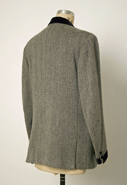 Evening jacket, wool, cotton, American