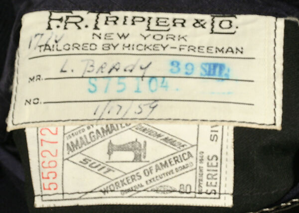 Suit, wool, American