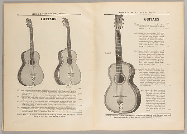 Mandolins, mandolas, bandurrias, guitars and banjos : with necessary accessories, Oliver Ditson &amp; Co. (Boston, Massachusetts)