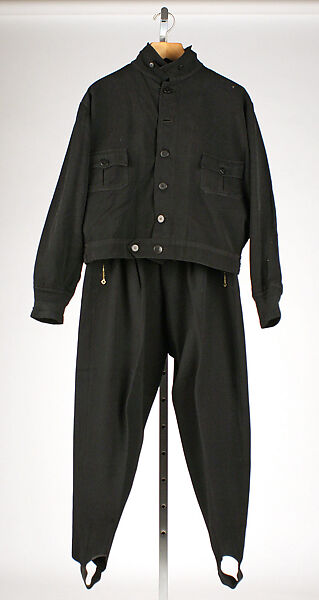 Ski suit, wool, cotton, American 