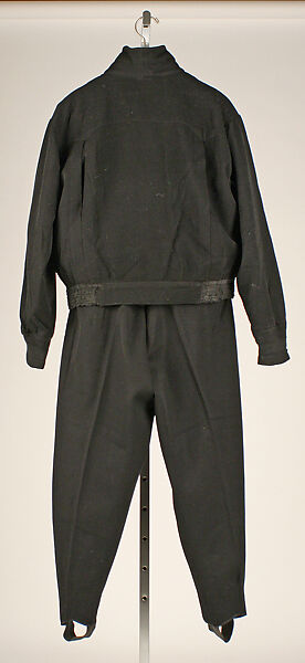 Ski suit, wool, cotton, American