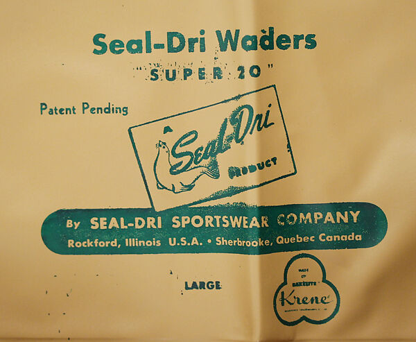 Hip boots, rubber, American