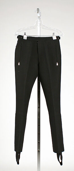 Ski trousers, Bogner of America (German, founded 1936), wool, nylon, lycra, spandex, metal, German 