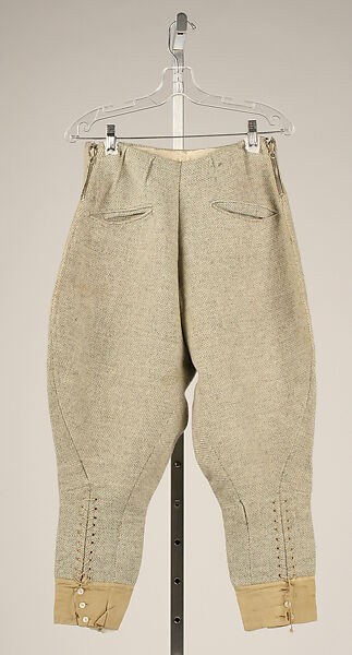 Ski trousers, House of Lanvin (French, founded 1889), wool, silk, French 