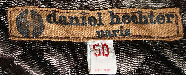 Jacket, Daniel Hechter (French, born 1938), leather, synthetic fiber, plastic, French