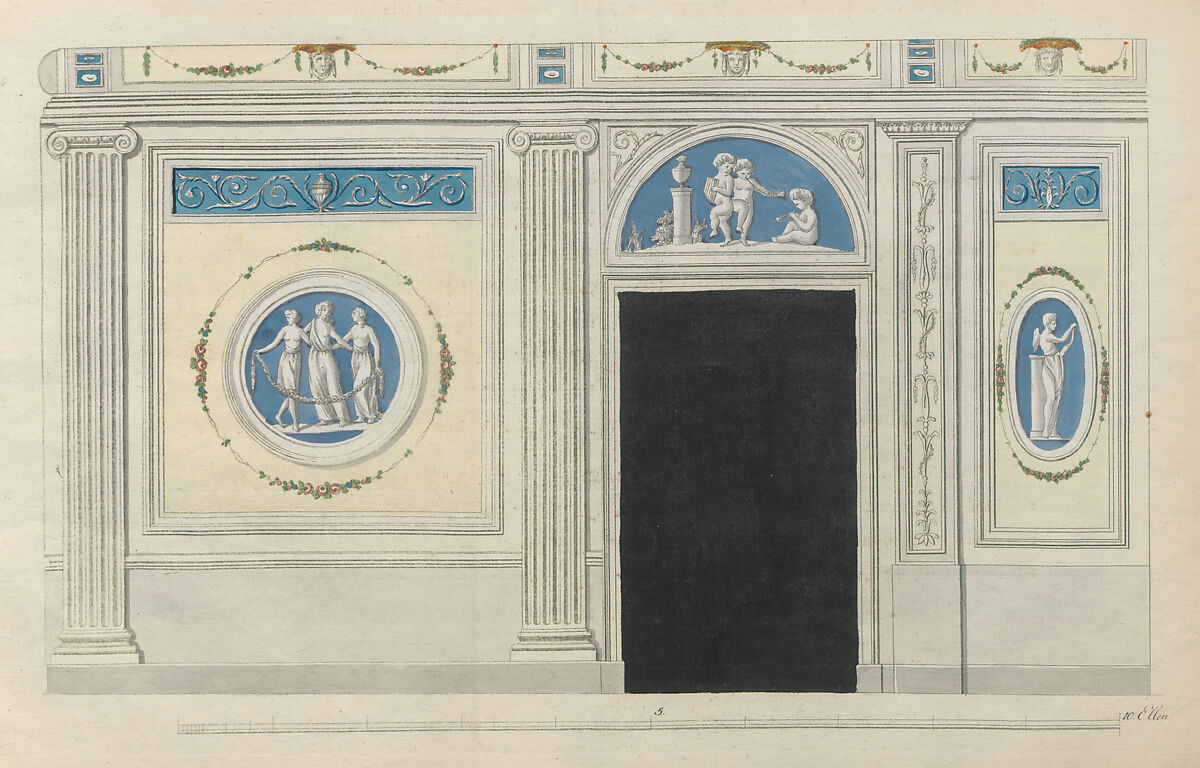 Muster zu Zimmer-Verzierungen und Ameublements, Voss und compagnie