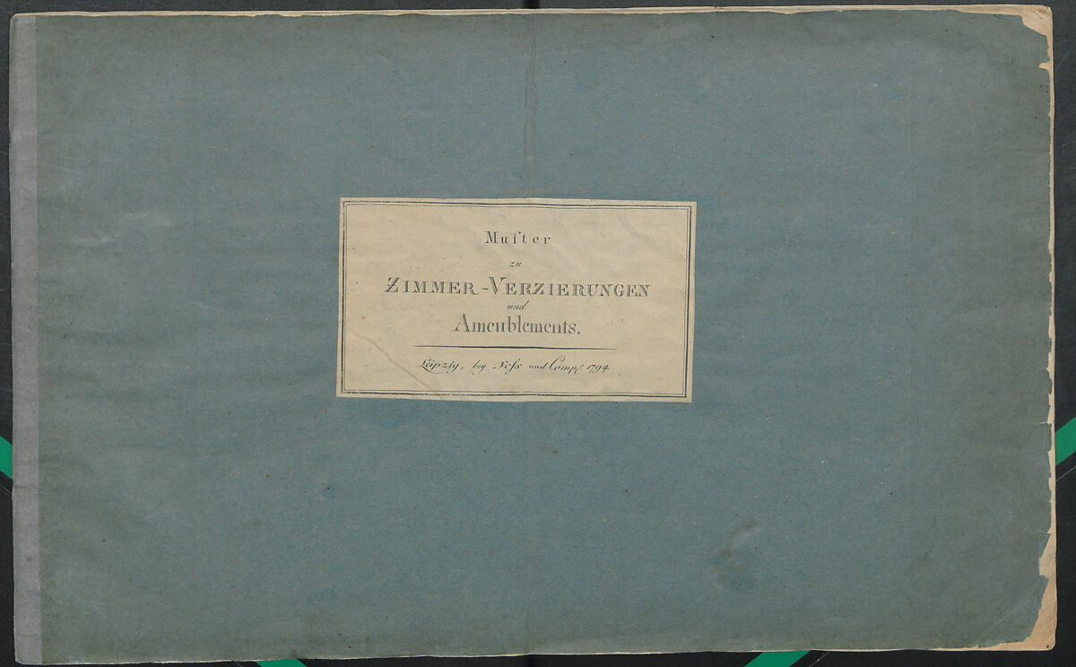 Muster zu Zimmer-Verzierungen und Ameublements, Voss und compagnie