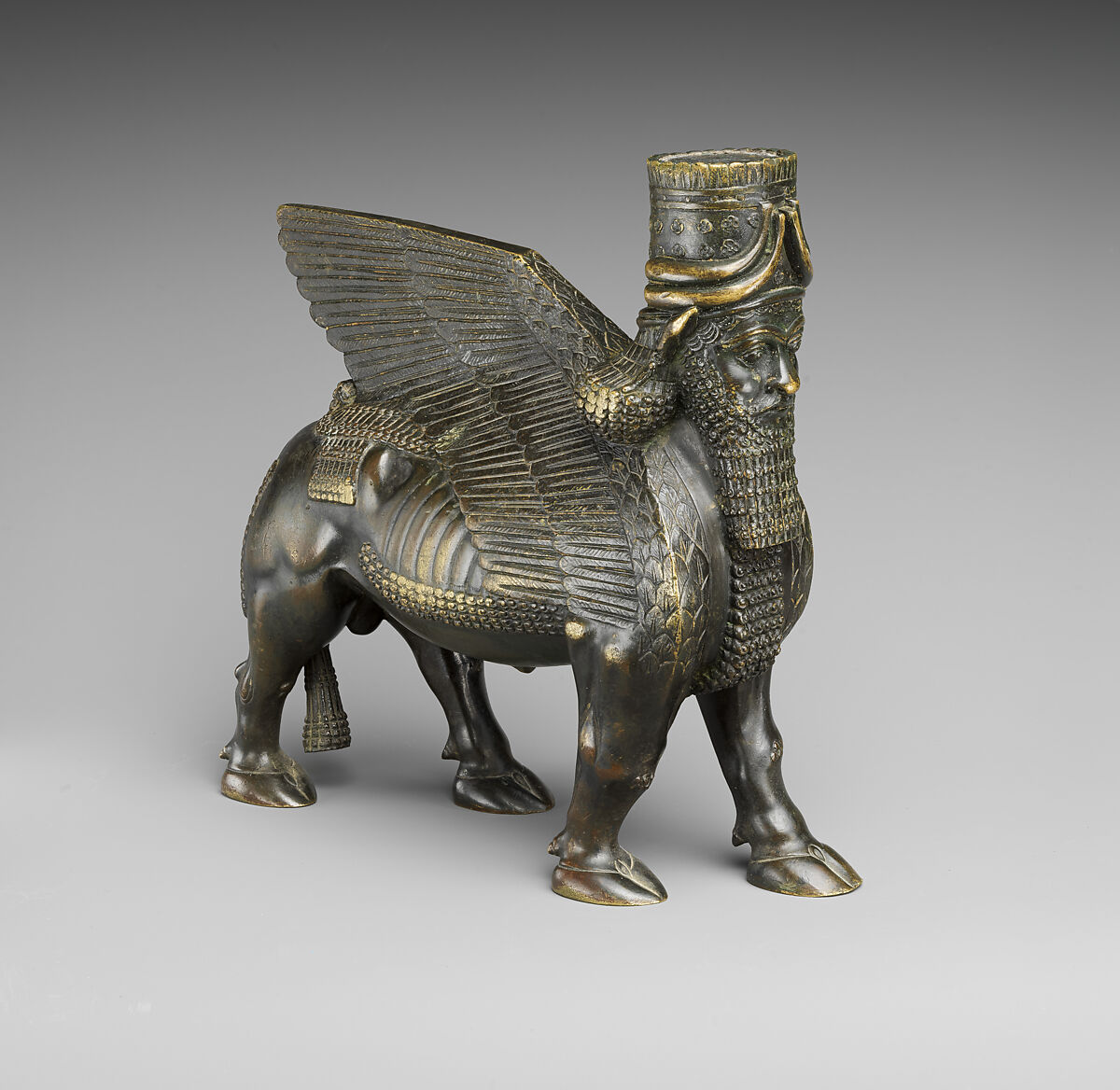 Human-headed winged bulls, Bronze, British