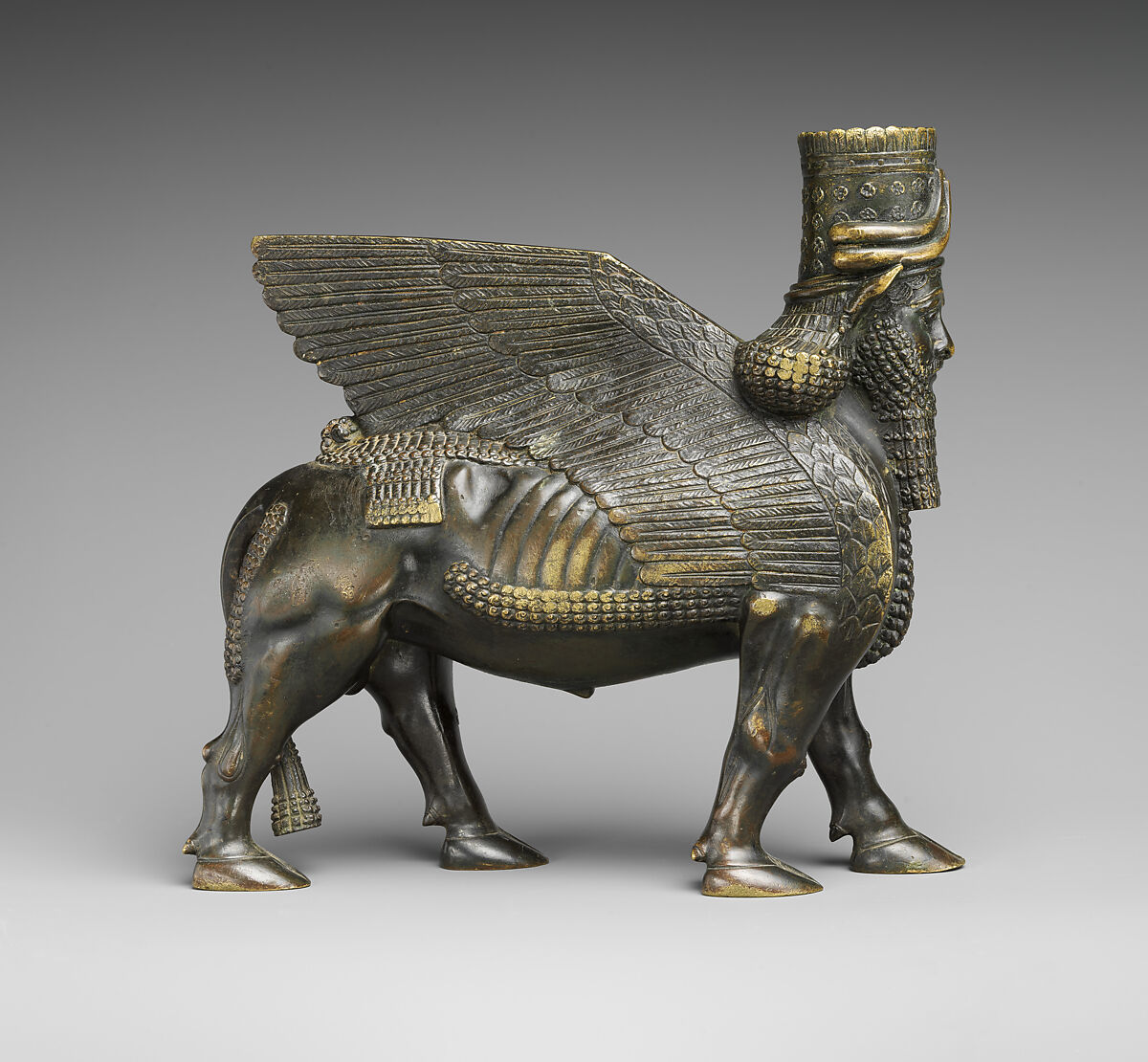 Human-headed winged bulls, Bronze, British