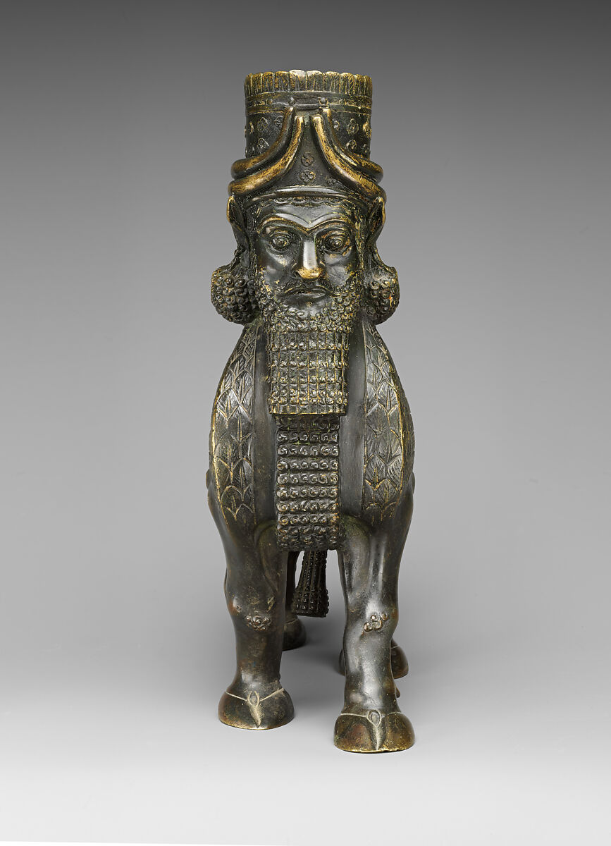 Human-headed winged bulls, Bronze, British