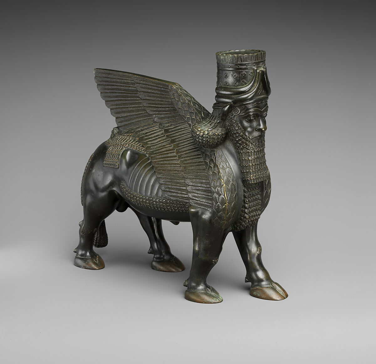 Human-headed winged bulls, Bronze, British