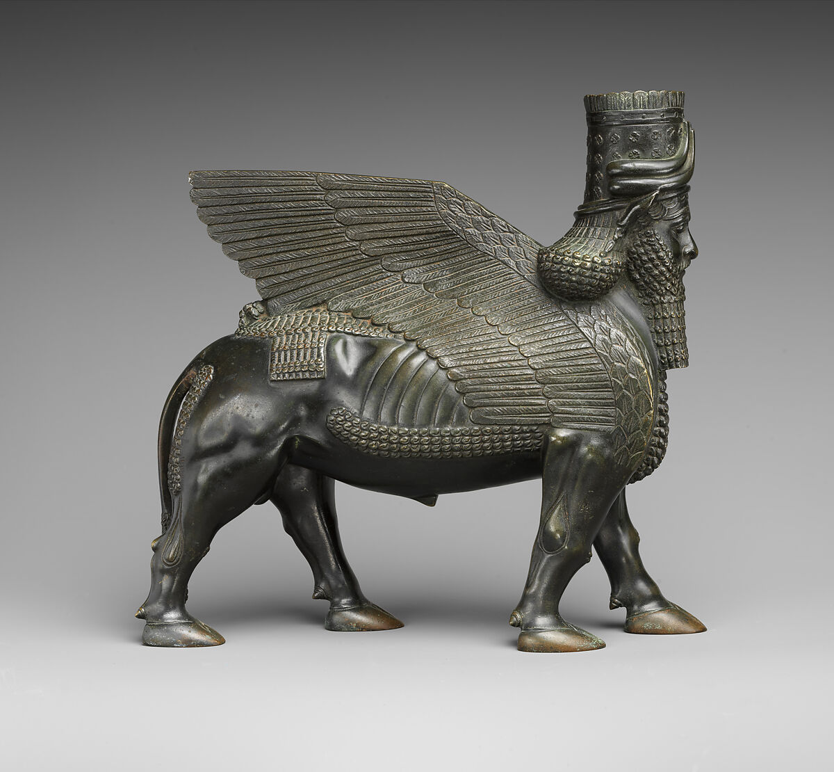 Human-headed winged bulls, Bronze, British