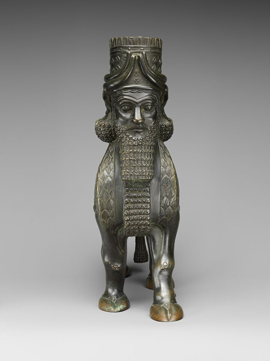 Human-headed winged bulls, Bronze, British