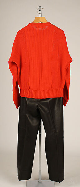 Ensemble, (a) Claude Montana (French, 1949–2024), cotton, metal, leather, rayon, European