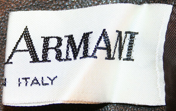 Ensemble, Giorgio Armani (Italian, founded 1974), wool, alpaca, leather, Italian